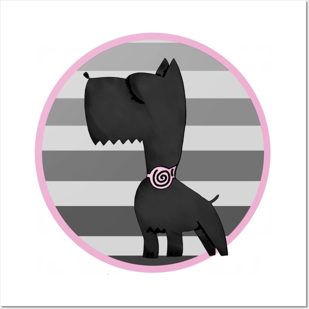 Sassy Scottish Terrier Wall Art by Slightly Unhinged